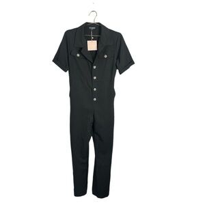 NWT Kittenish Black Jumpsuit Size L